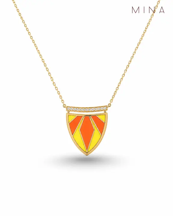 Sundial Pendants Geometric Enamel — Pendants, House of Mina