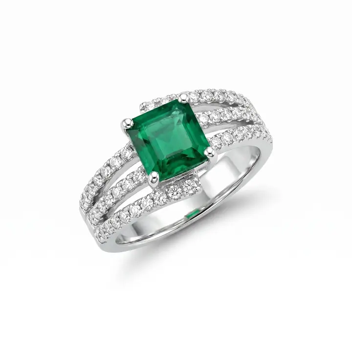 Sylvia Emerald Ring — Gemstone Rings, House of Mina