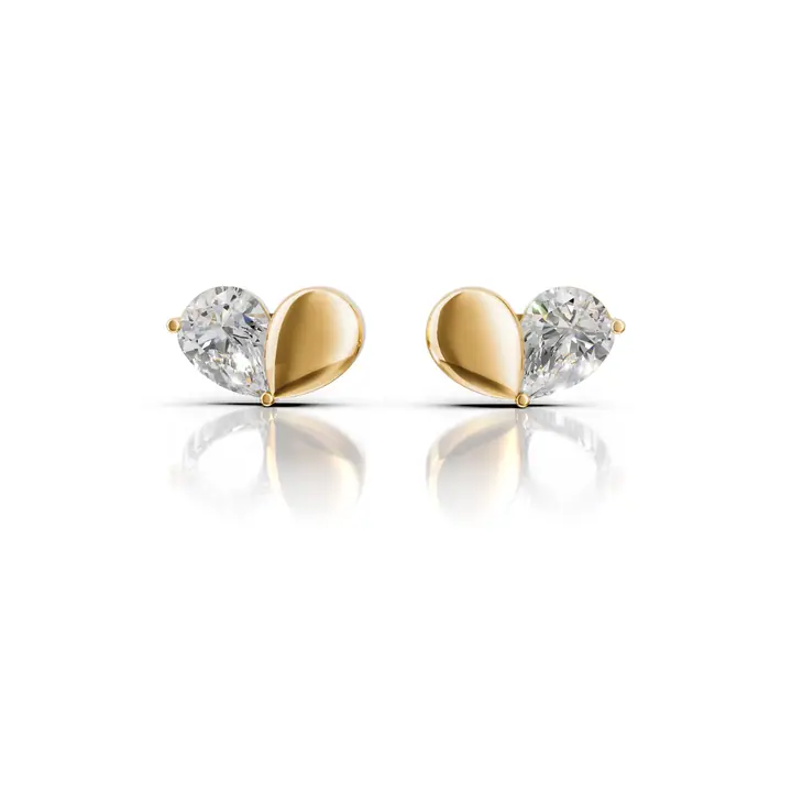 Two Halves Studs — Everyday Earrings, House of Mina